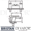 Bristan Sail Bath Filler Tap Dimensions
